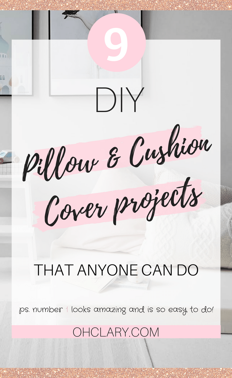 9 DIY Cushion Cover and Pillow Cover Ideas