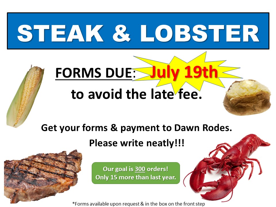 STEAK & LOBSTER Oswegatchie Hills Club