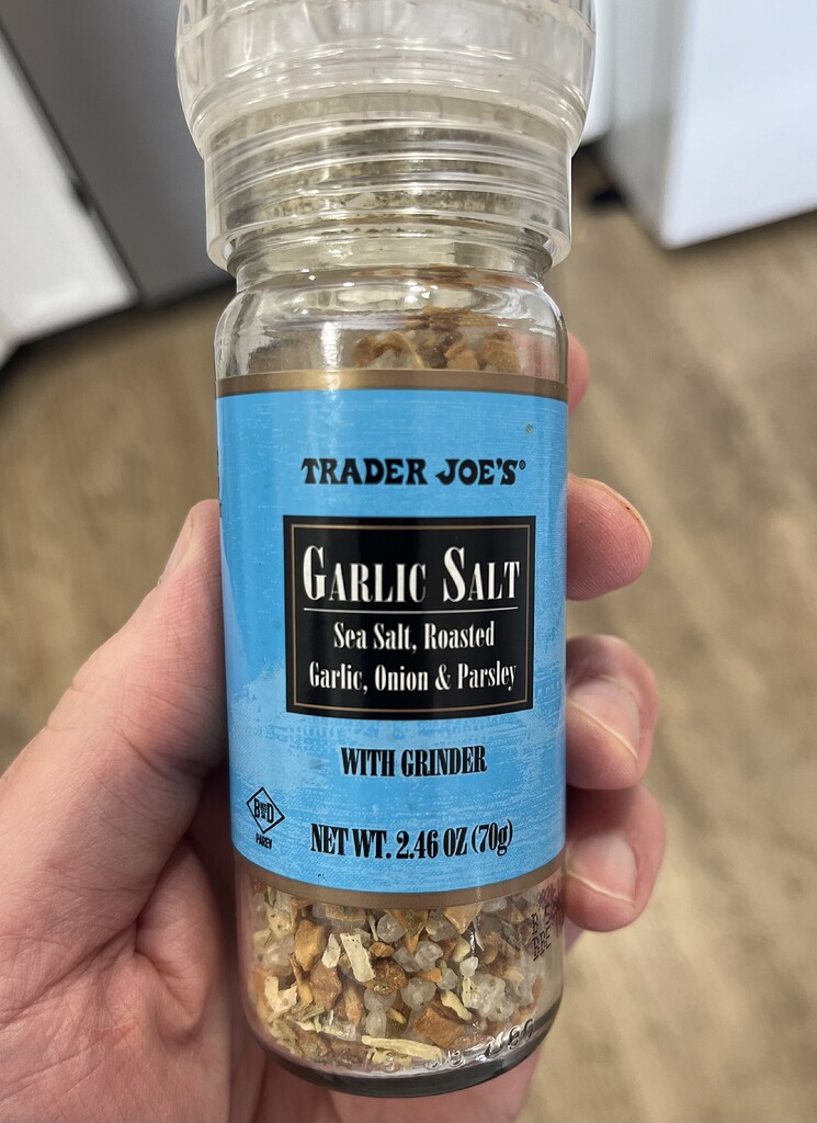 Trader Joe’s Garlic Salt Pesach Ohel Torah