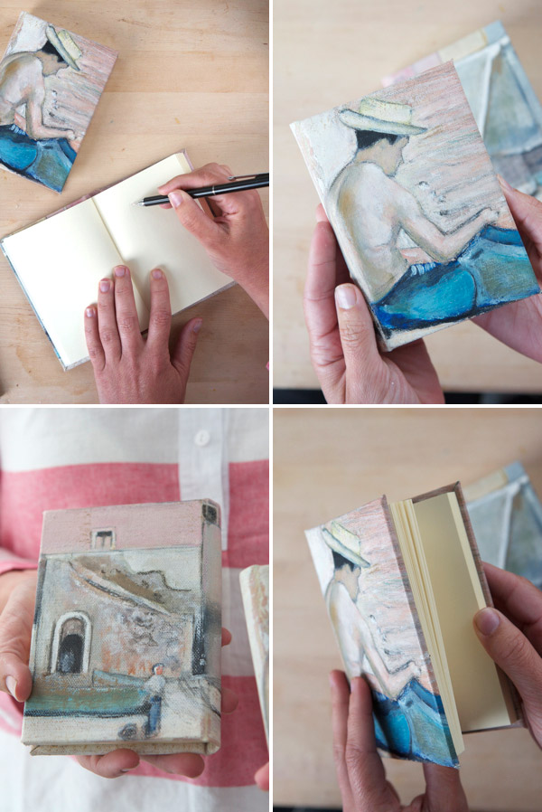 Book Cover from a Vintage Painting DIY