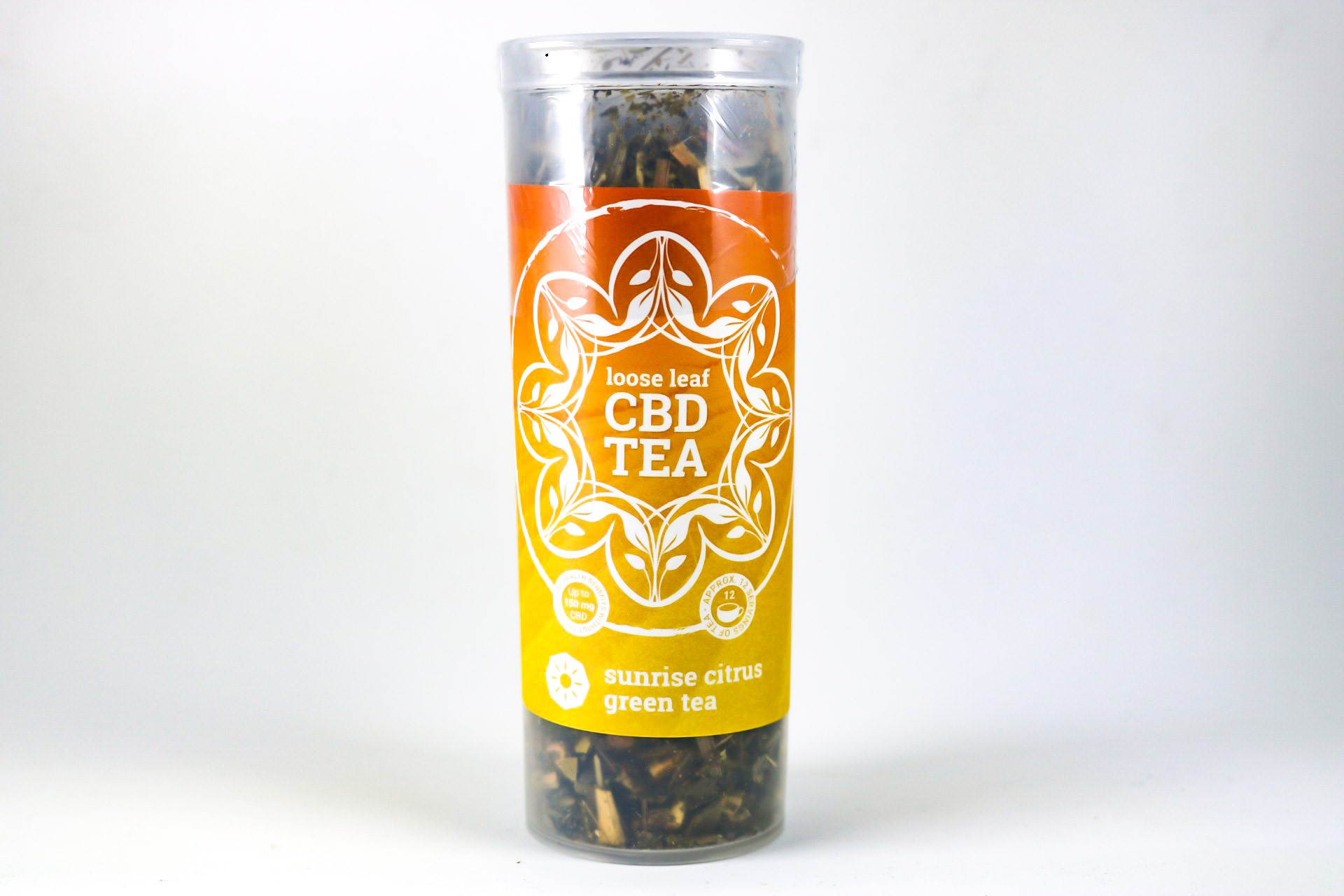 Sunrise Citrus Green Tea One Love Tea Full Spectrum CBD Tea 200mg