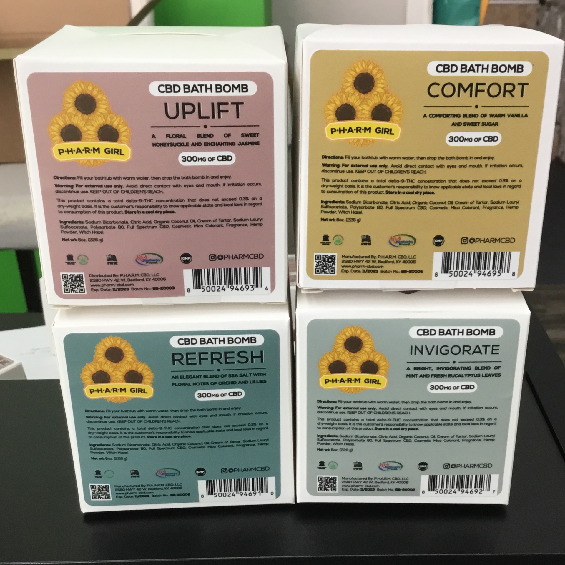 Bath Bombs by PHARM 300mg CBD Ohio CBD Guy