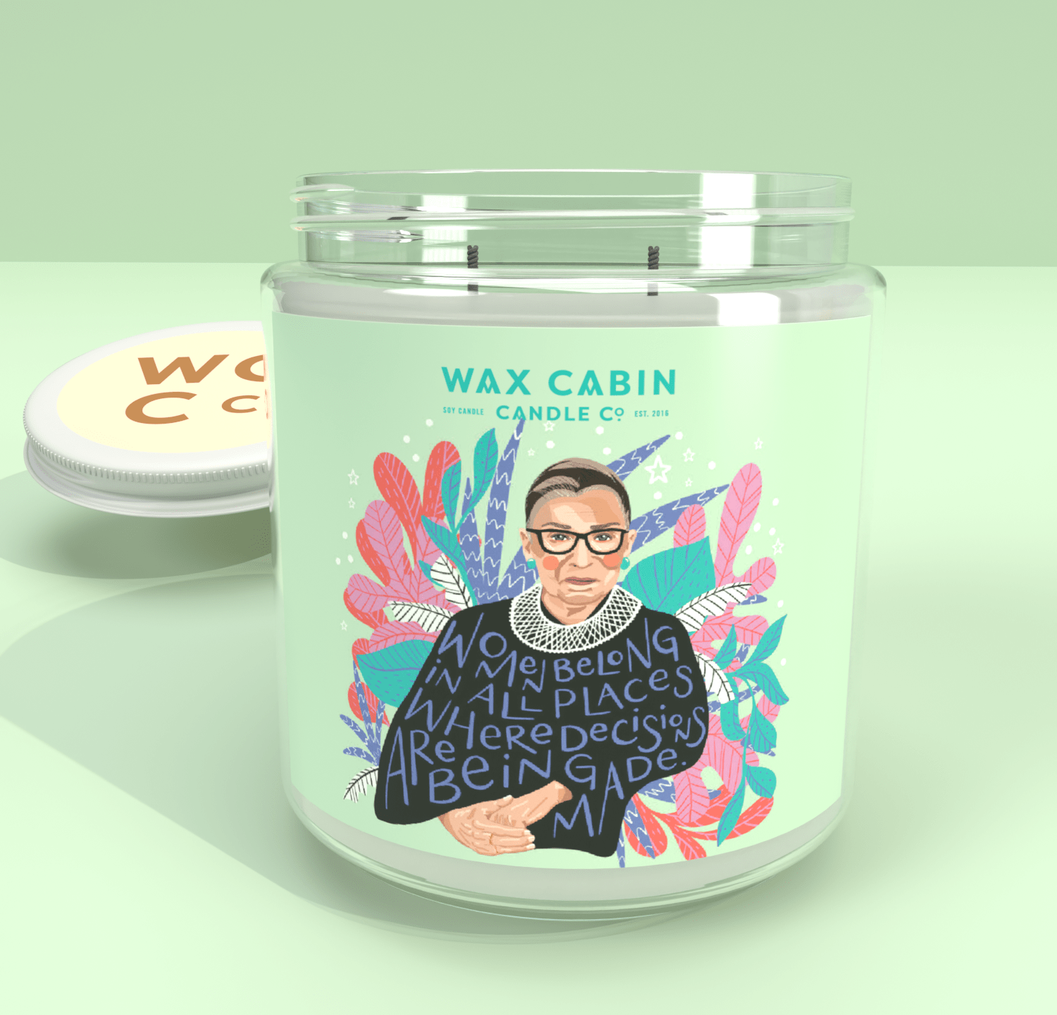 Uplifting Women Wax Cabin Candle and Amblem Oh Joy!