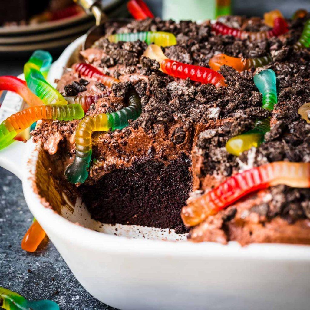 Dirt Cake Recipe Simple Halloween Cake Recipe Oh La De