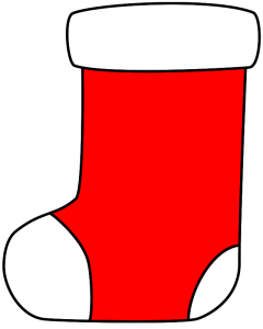 30 Printable Christmas Stocking Outline Templates - Oh La De
