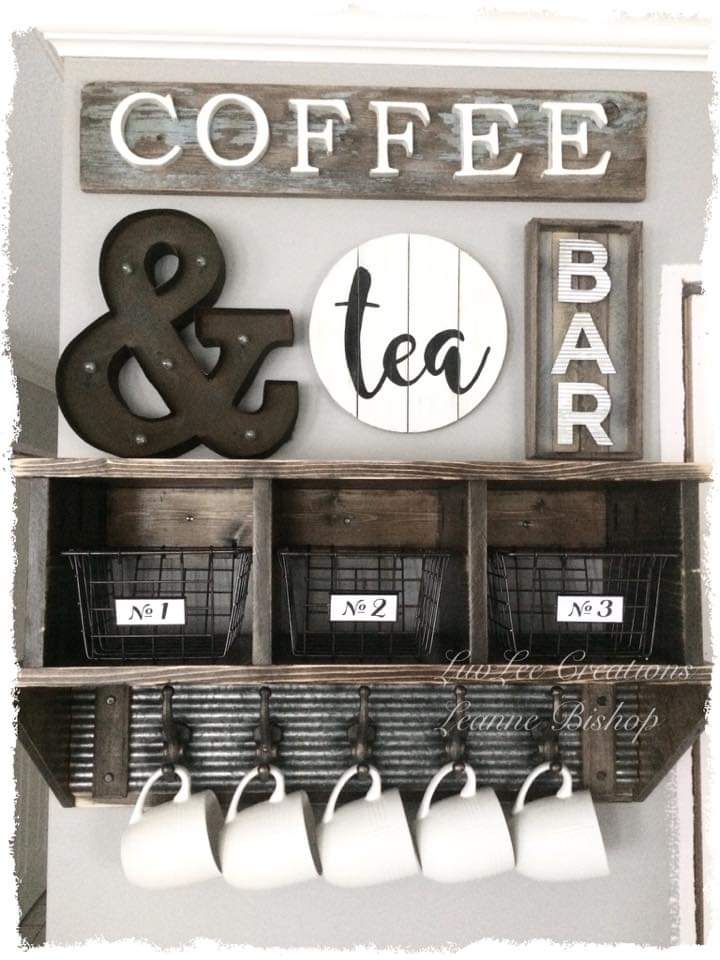 45 Creative Coffee Bar Table Ideas To Try in Your Home