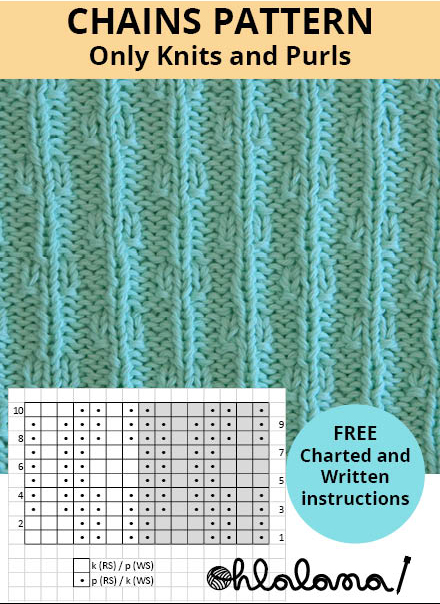 CHAINS Stitch Pattern - Oh La Lana! knitting blog