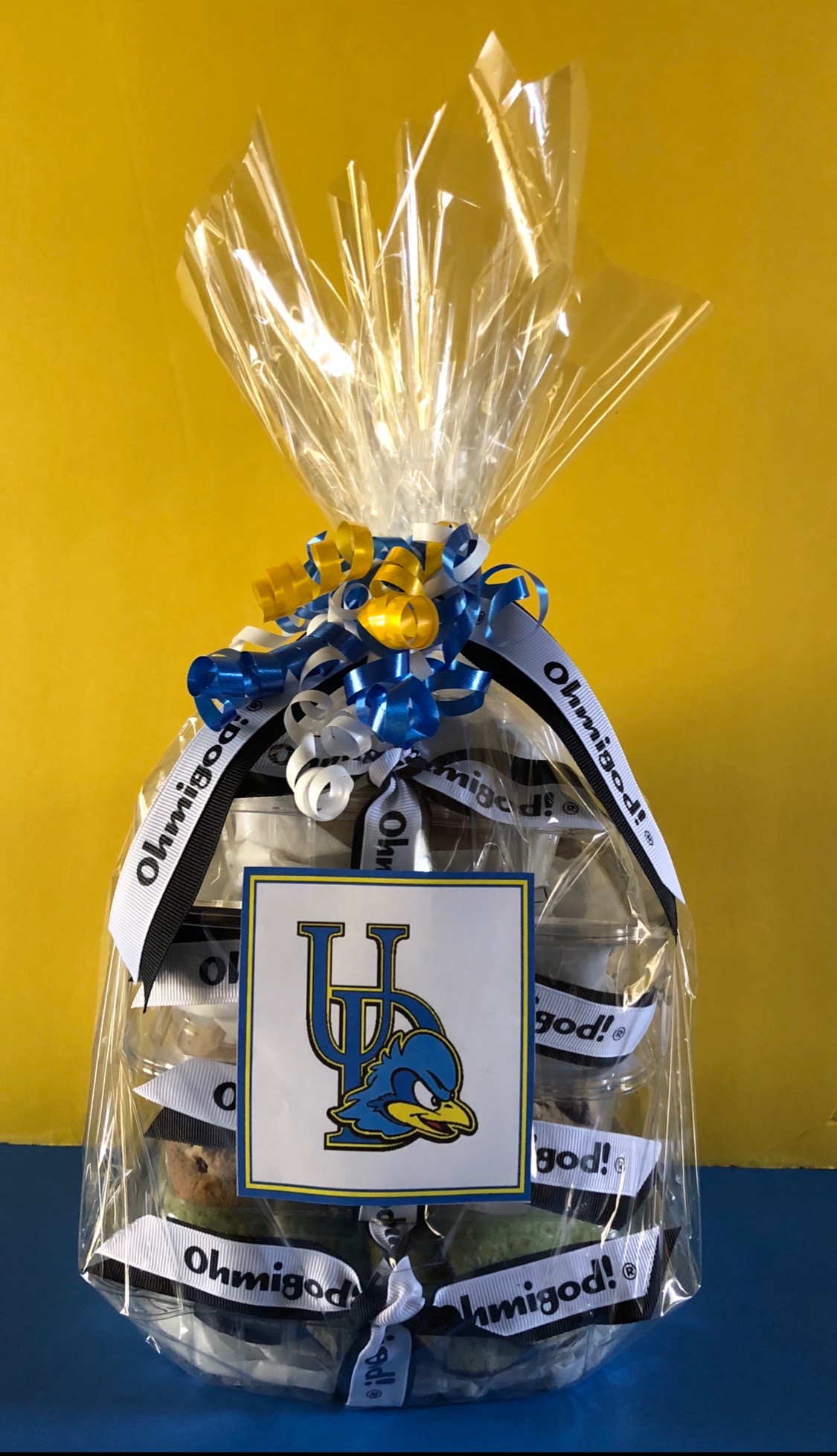 College Gift Basket Design A Ohmigod Cookies