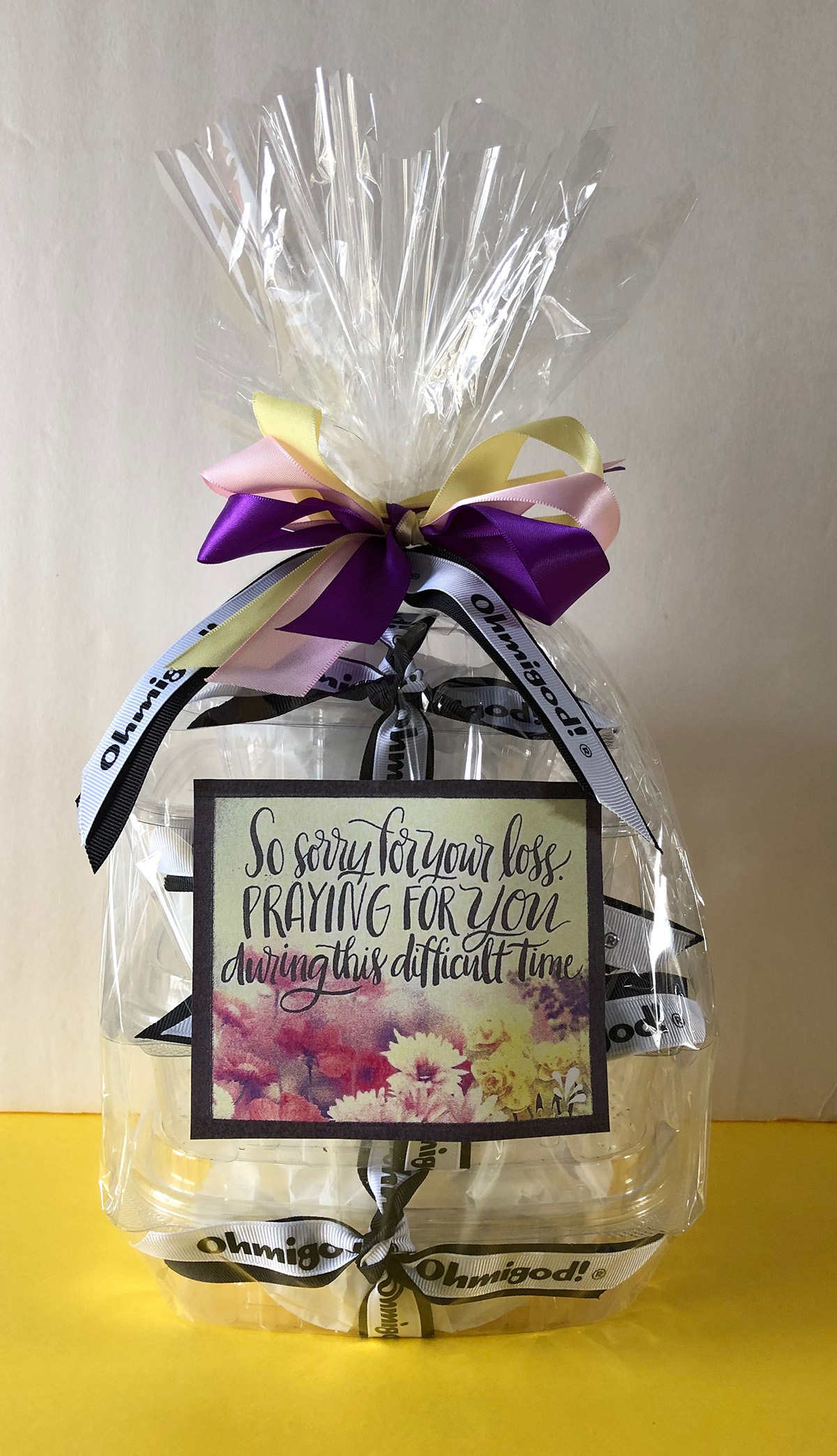 Sympathy Gift Basket Design E Ohmigod Cookies