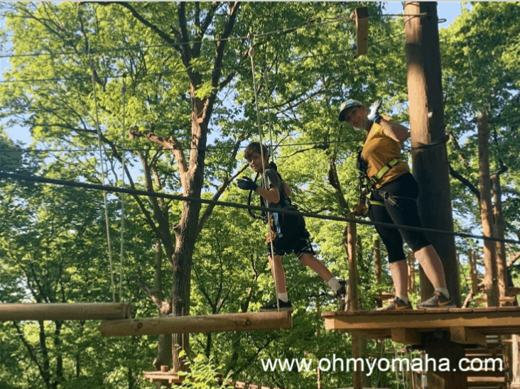 Complete Guide To TreeRush Adventures Ropes Course Near Omaha Oh My