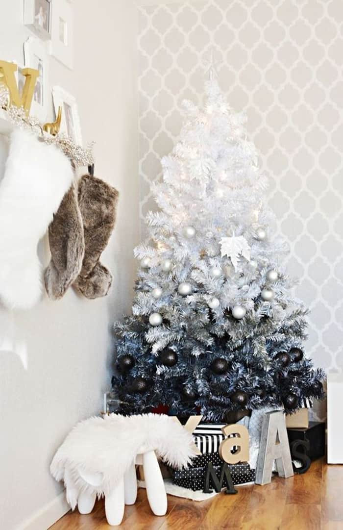 DIY to Try spray painted Christmas tree