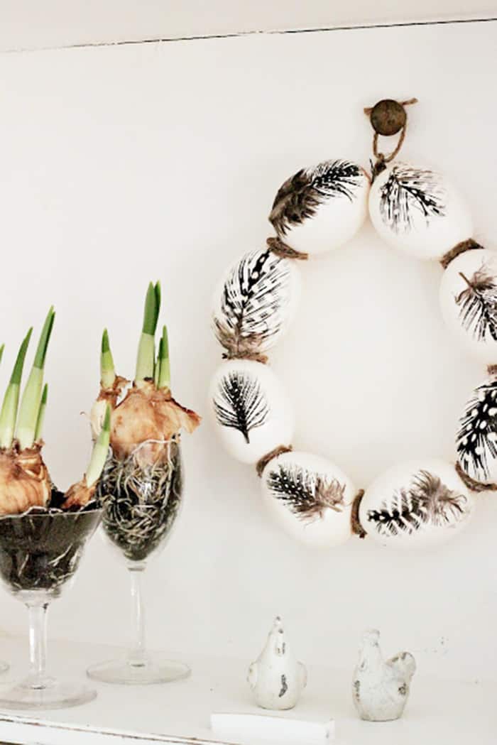 Easy to make Easter decorations with a Scandinavian look