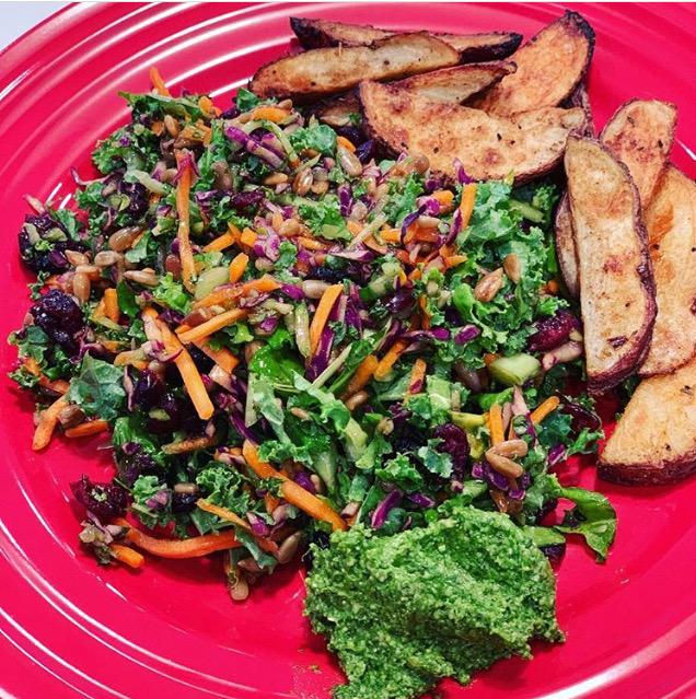 Lunch Time Kale Salad Oh Pudding