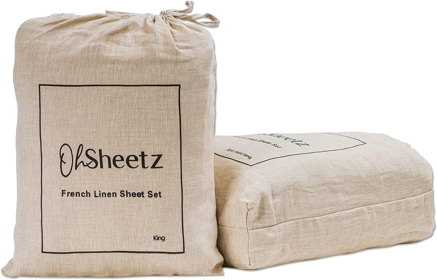 Oh Sheetz Specialty Bedding — 100 French Linen King Sheet Set
