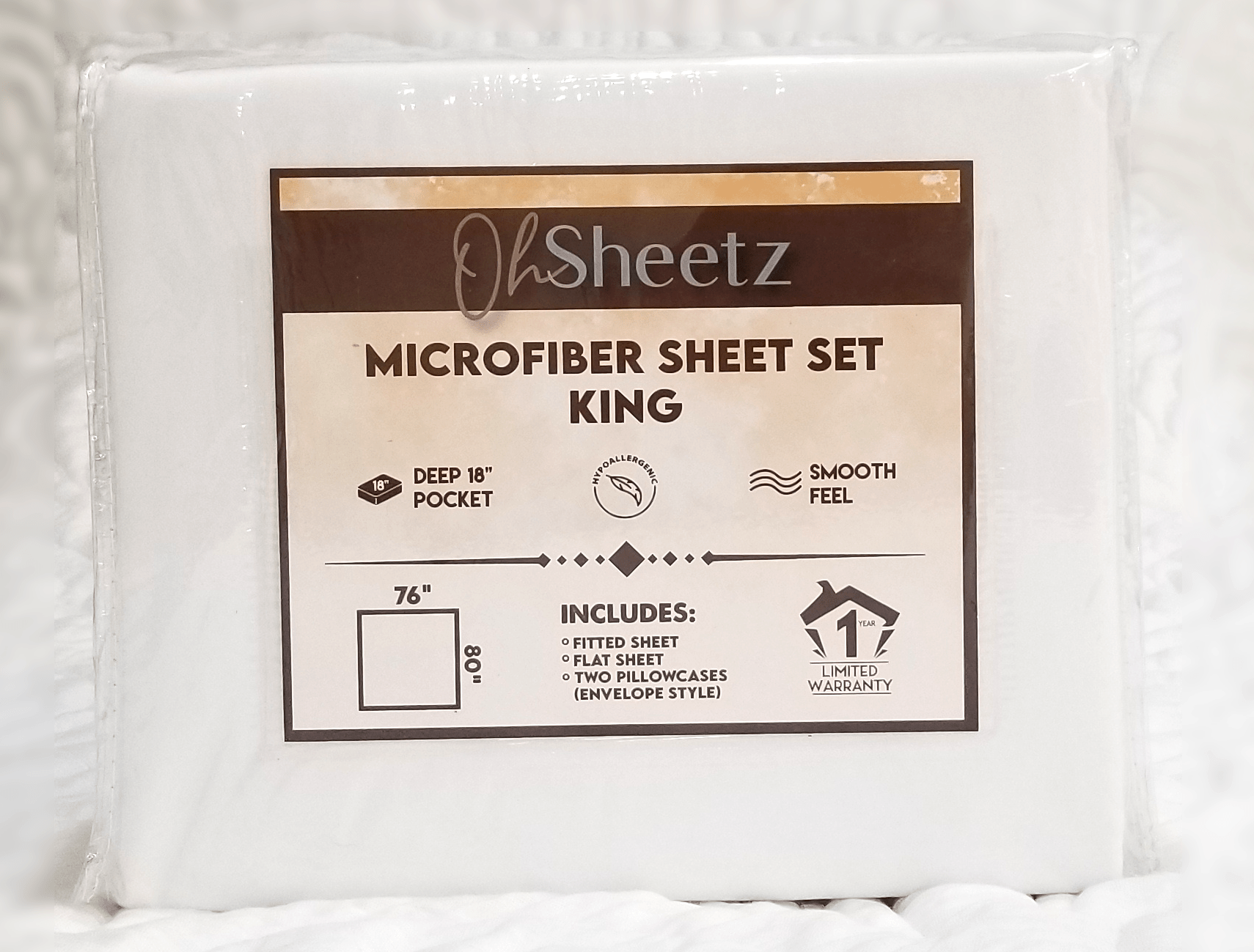 Oh Sheetz Specialty Bedding — 100 Microfiber King Sheet Set