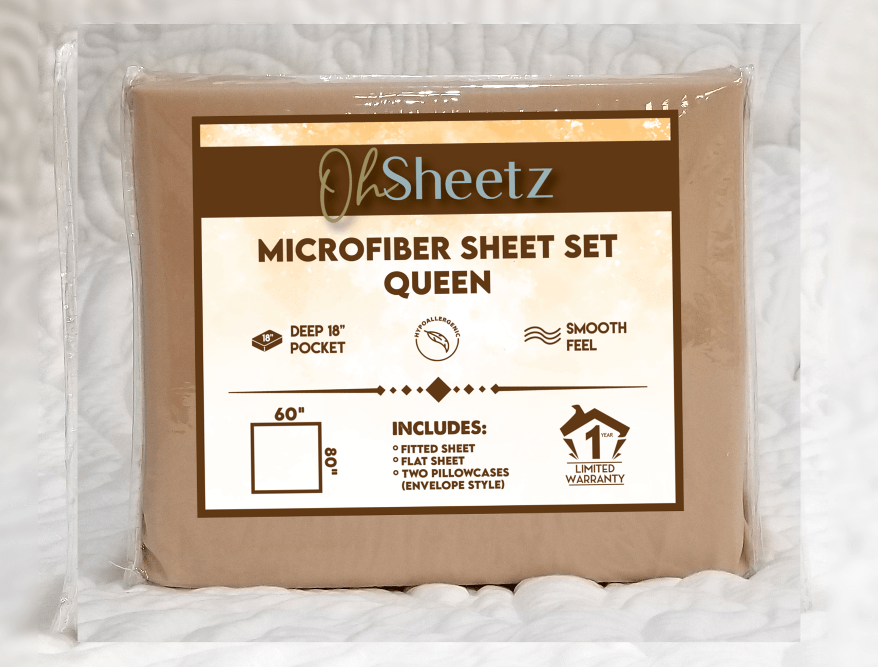 Oh Sheetz Specialty Bedding — 100 Microfiber Queen Sheet Set
