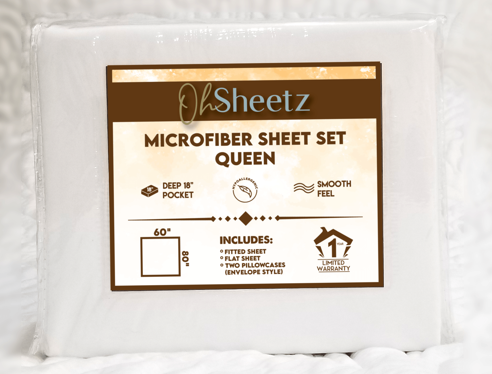 Oh Sheetz Specialty Bedding — 100 Microfiber Queen Sheet Set