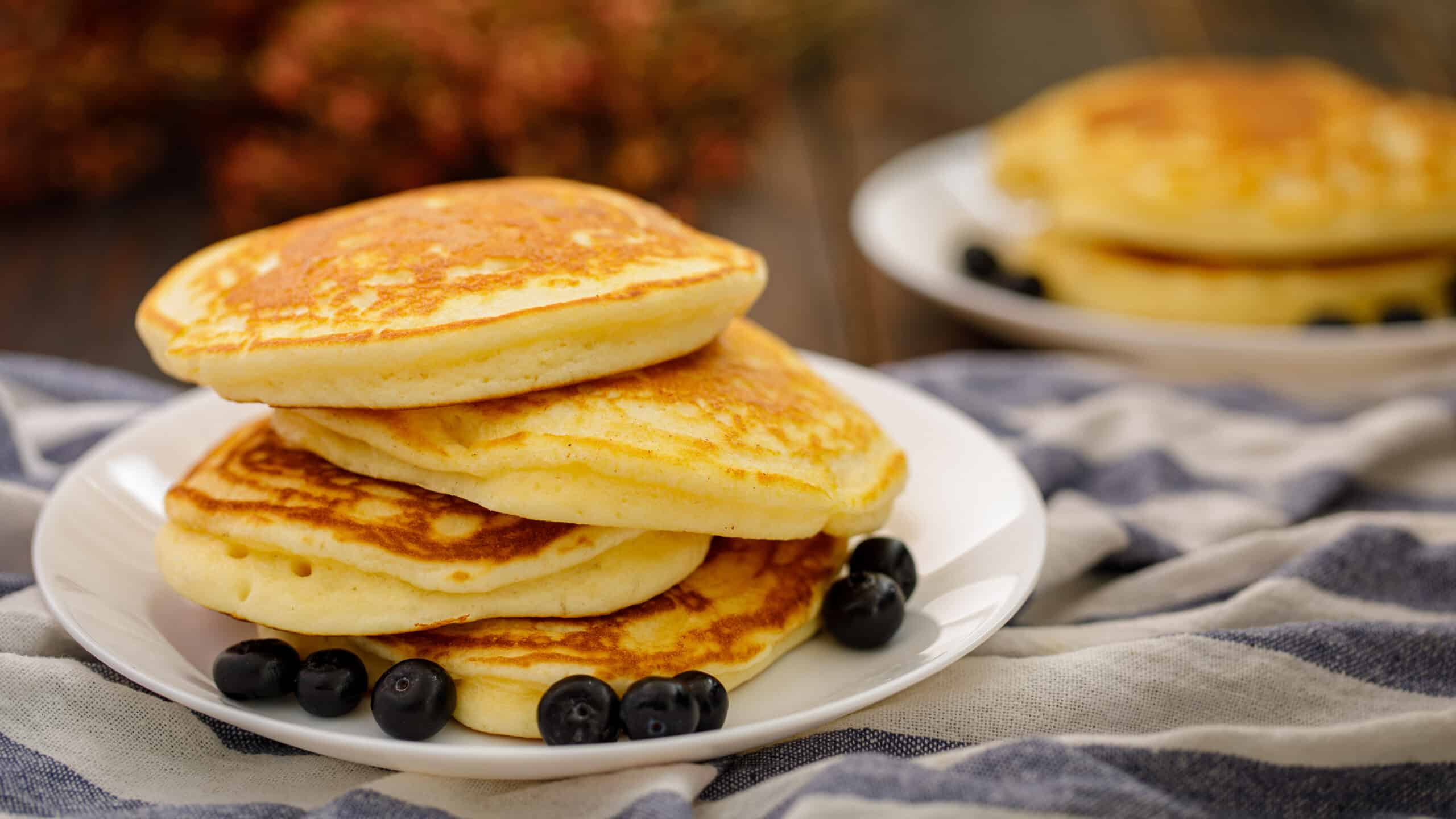 Fluffy Pancakes Without Butter Oh So Foodie
