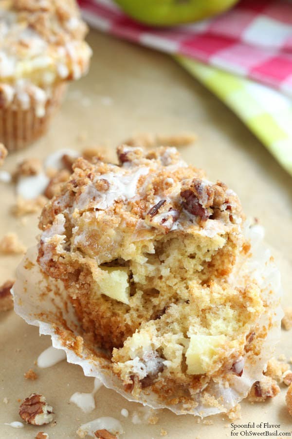 Apple Coffee Cake Muffins Oh Sweet Basil