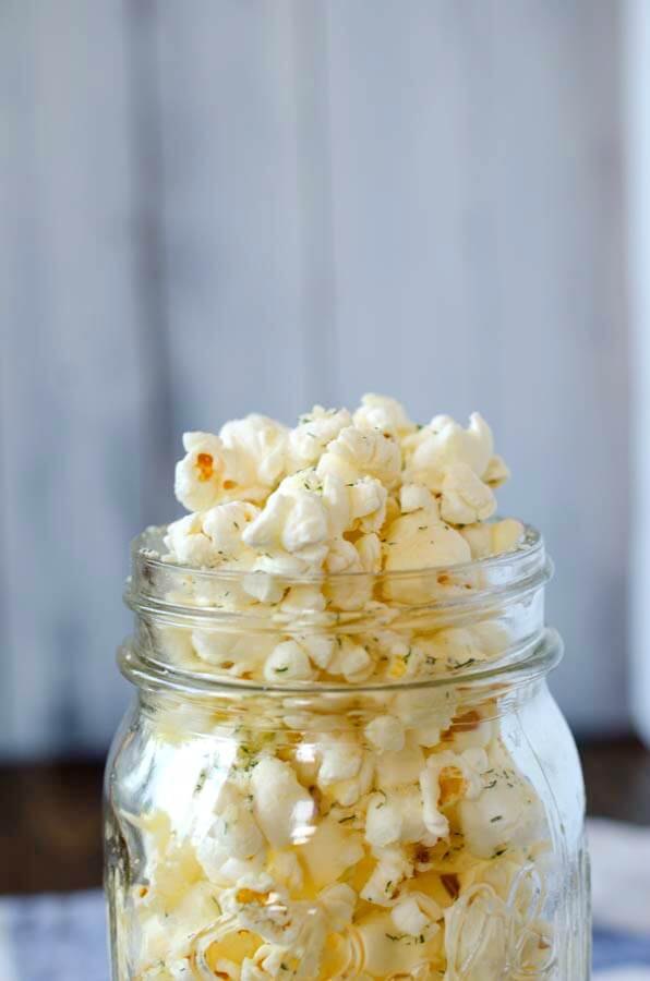 Garlic Parmesan Dill Popcorn Oh Sweet Basil