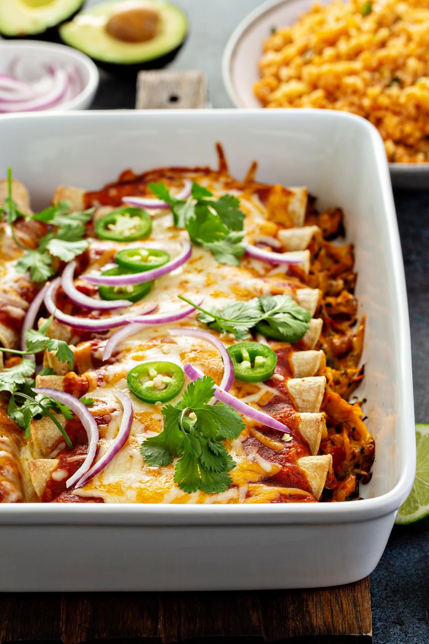 Red Chicken Enchiladas Oh Sweet Basil