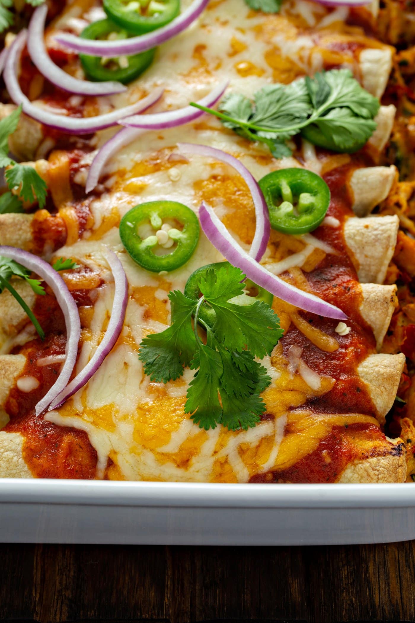 Red Chicken Enchiladas Oh Sweet Basil