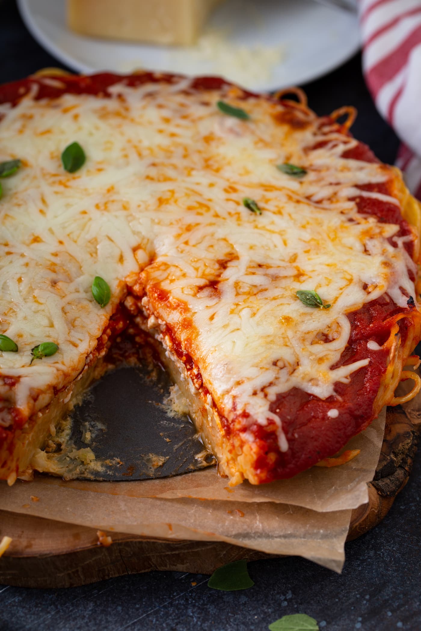 Baked Spaghetti Pie Oh Sweet Basil