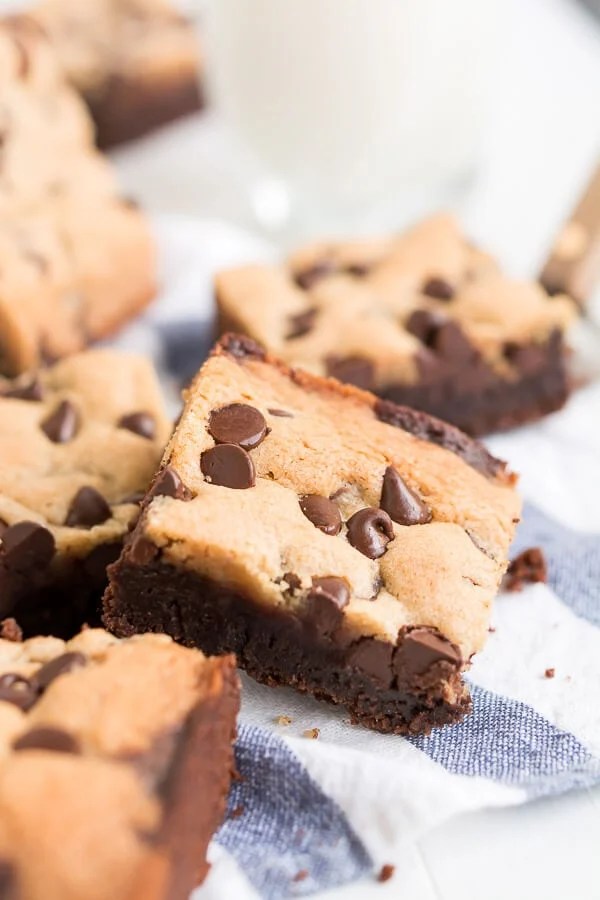 Homemade Brookies (Fudgy Cookie Brownie Bars!) Oh Sweet Basil
