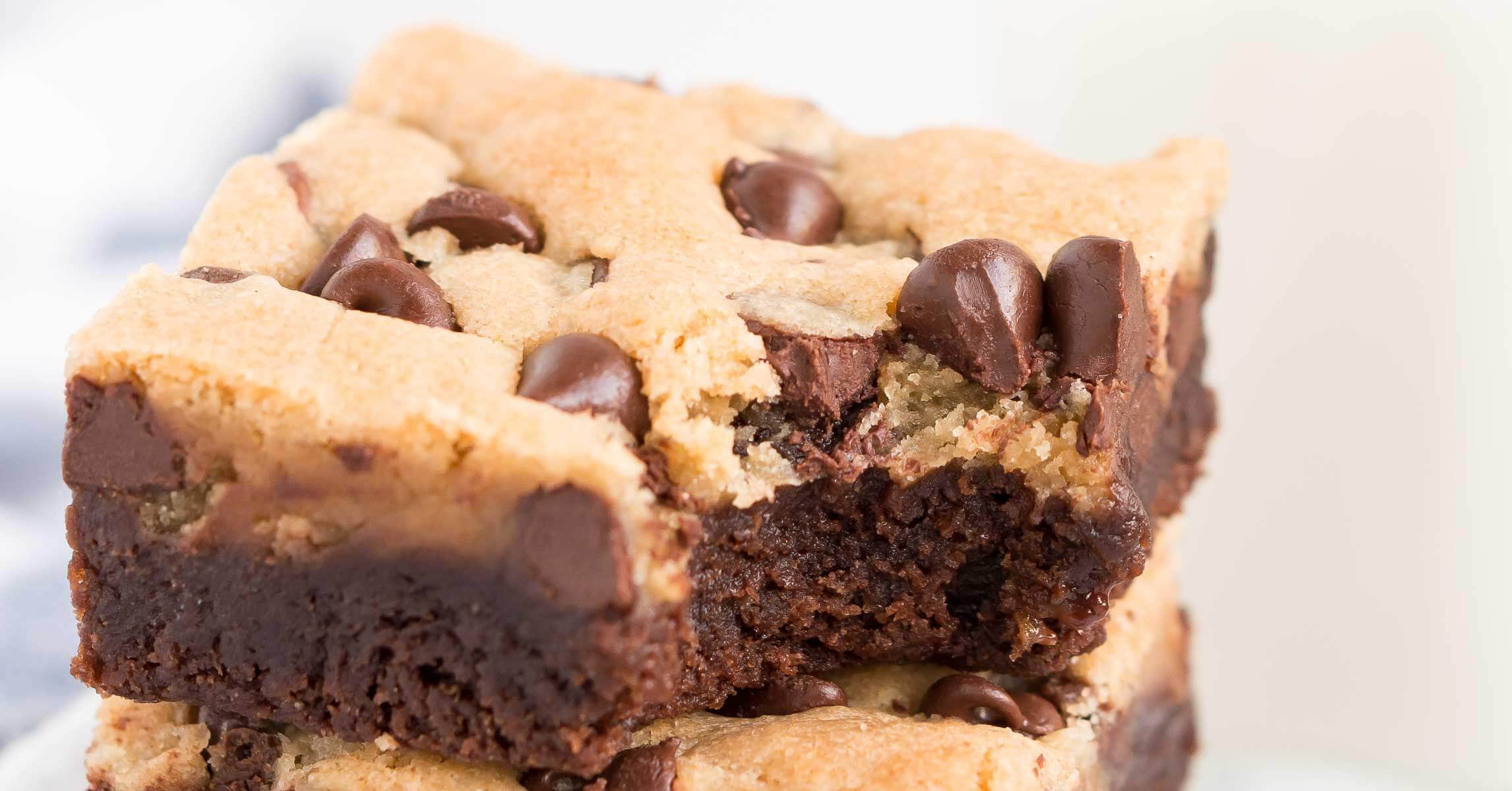 Homemade Brookies (Fudgy Cookie Brownie Bars!) Oh Sweet Basil