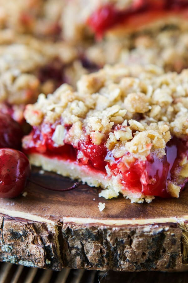 Cherry Crisp Bars Mashup Oh Sweet Basil
