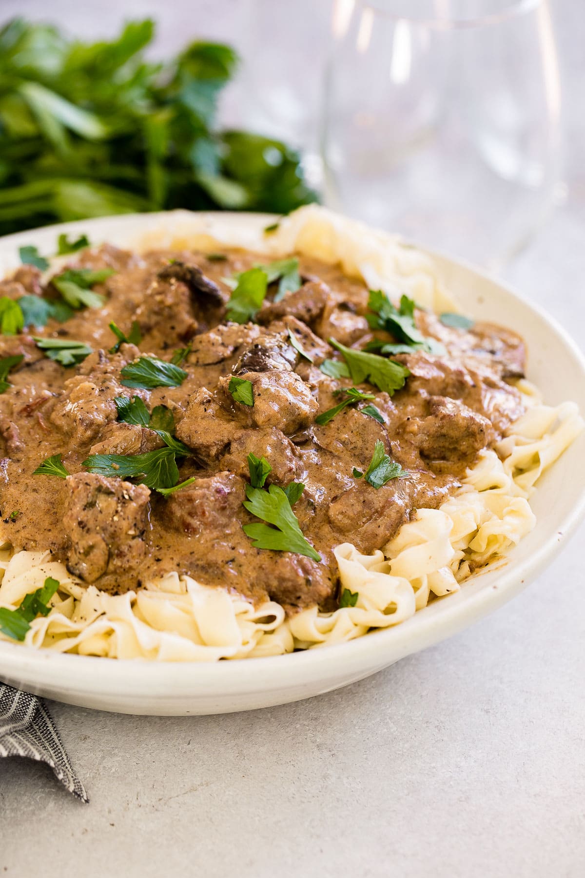 Homemade Instant Pot Beef Stroganoff Recipe Oh Sweet Basil