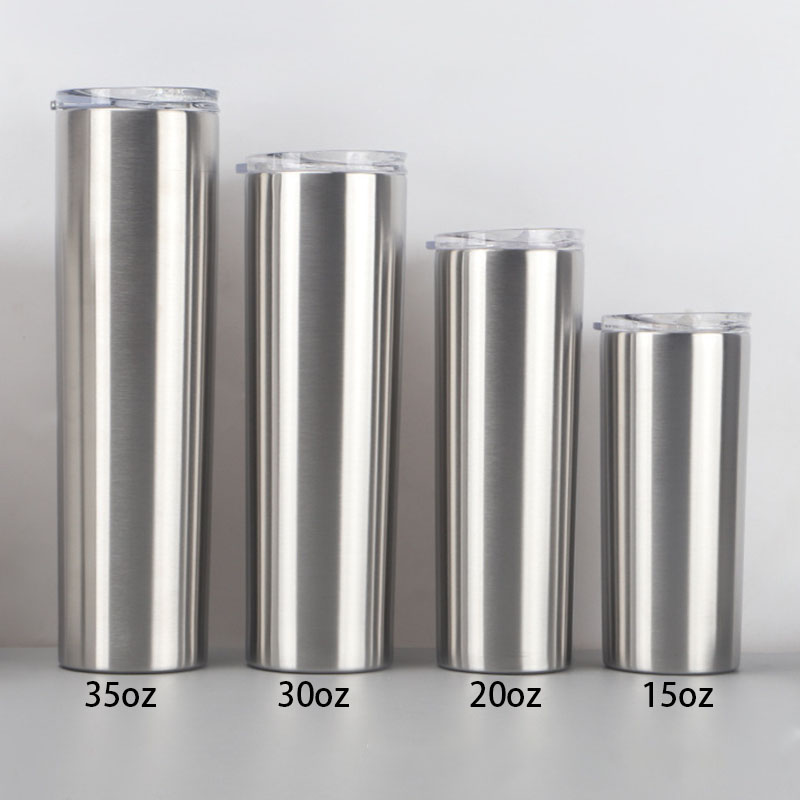 Best Wholesale 20oz sublimation stainless steel silver tumblers with