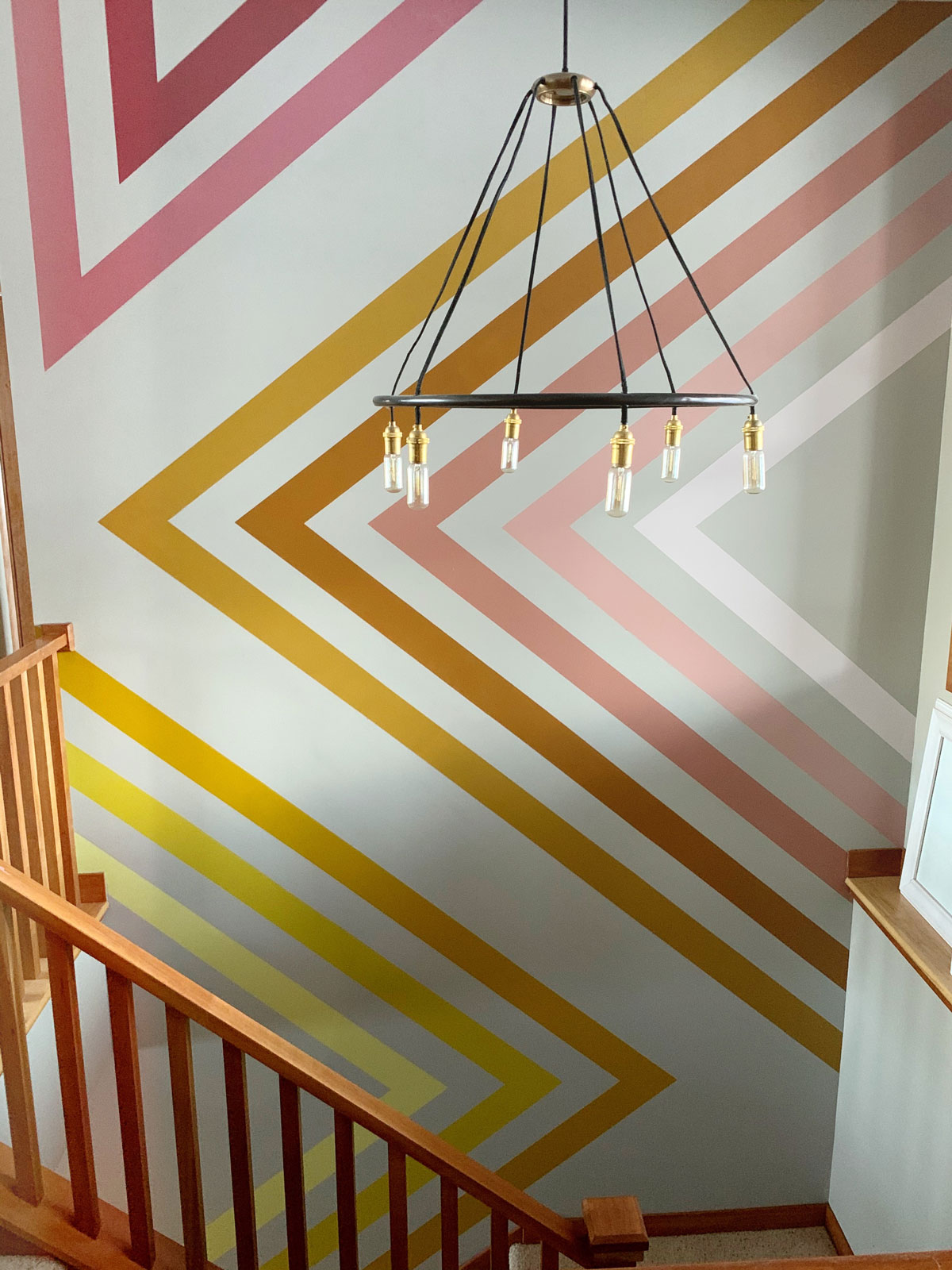 Stairway wall mural + my creative challenge for 2020 oh yay studio