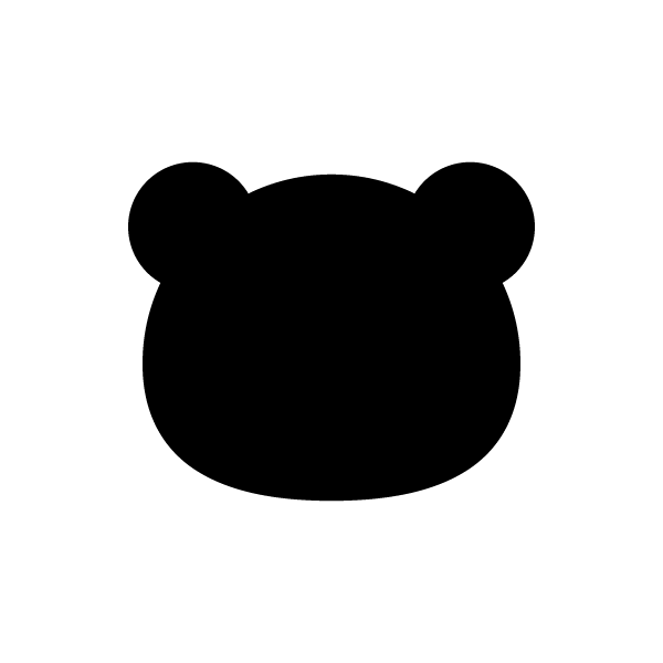 クマシルエットイラスト素材集ダウンロード，イラスト用絵図素材集ダウンロード | Crazy 無料素材ダウンロード シルエットでかわいいくまの無料イラスト・商用フリー | オイデ43
