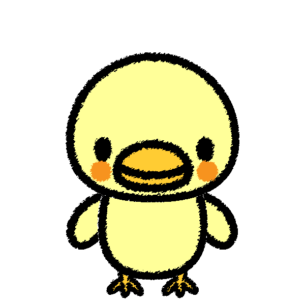 ヒヨコのかわいい手書き風イラストアイコン | 可愛い絵文字アイコンイラスト『落書きアイコン』 手書き風でかわいいひよこの無料イラスト・商用フリー | オイデ43