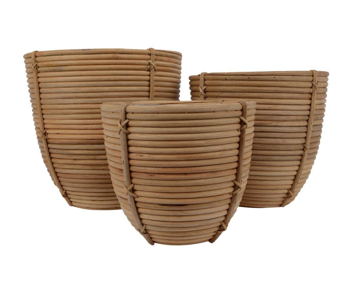 Planter Rattan Oikia Mykonos Home Deco