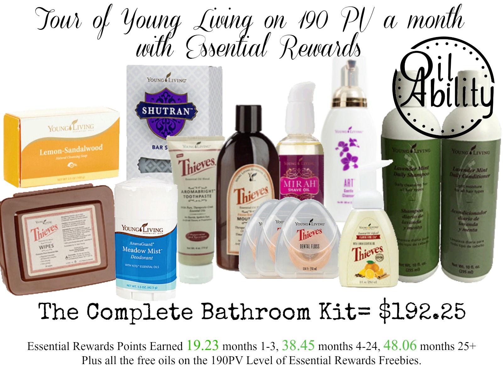 The Complete Bathroom Kit Oil Ability Team