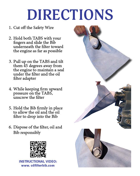 Instructions for Use Oil Filter Bib