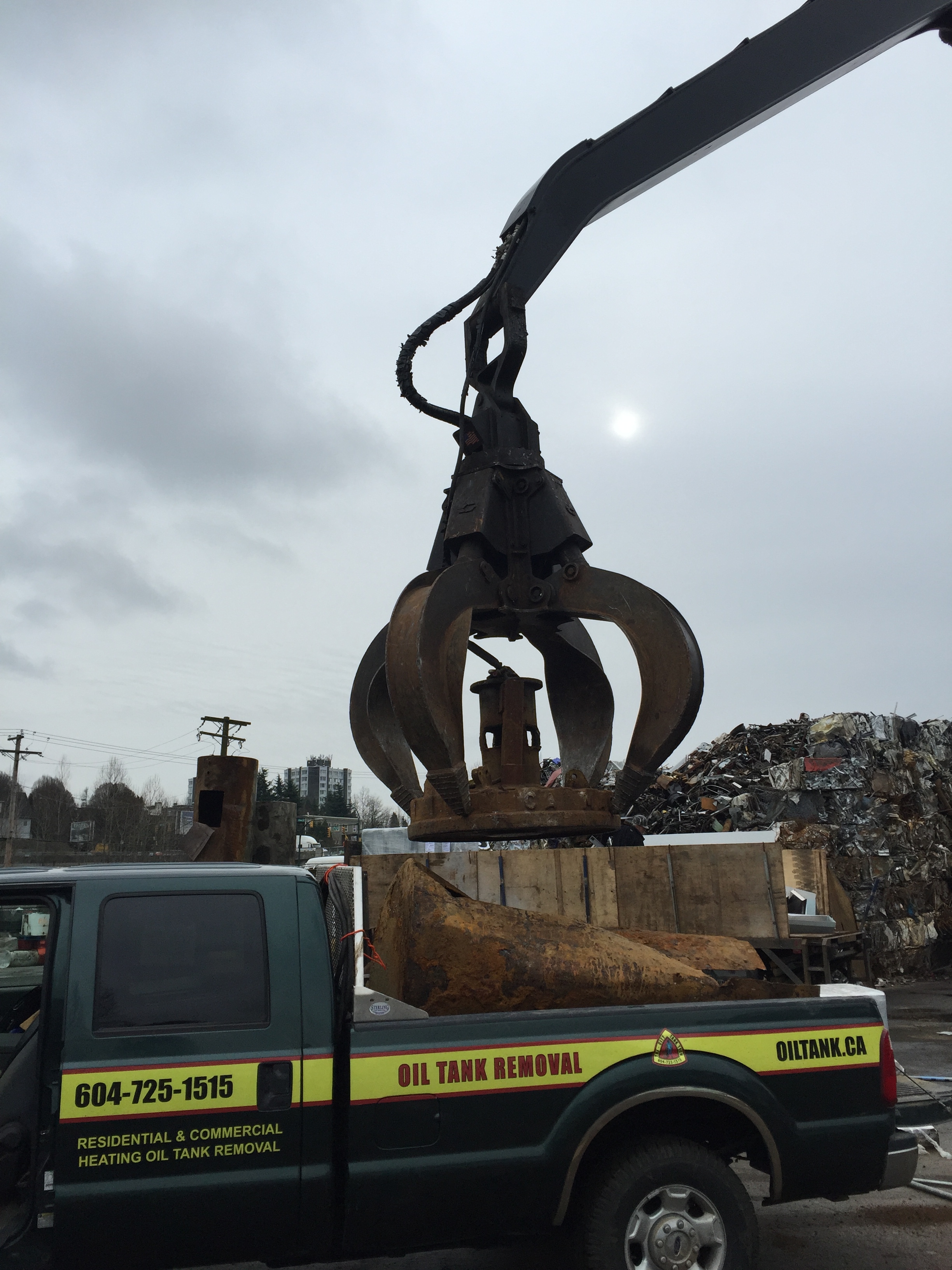 Scrap Yard Oil Tank Removal Oil Tank Detection Soil Remediation