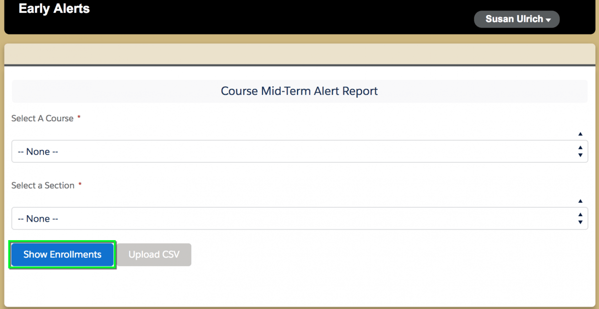 Buff Portal Advising CSV Input of Course Alert Information Office