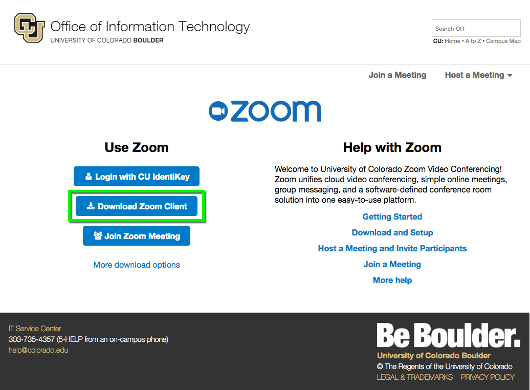 Zoom Download and Log in Office of Information Technology