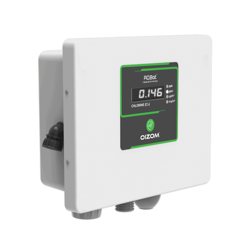 Industrial Cl2 Air Quality Monitor Cl2 Gas Detector Oizom