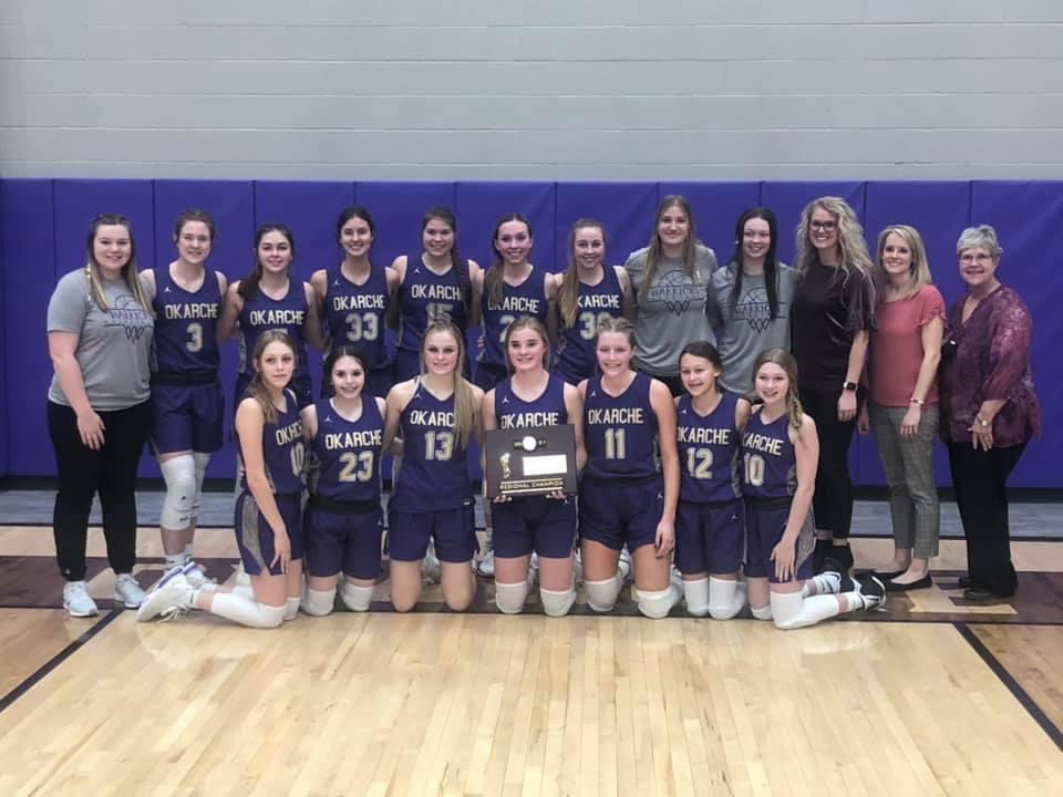 Okarche Lady Warriors win regional tournament Okarche Warrior