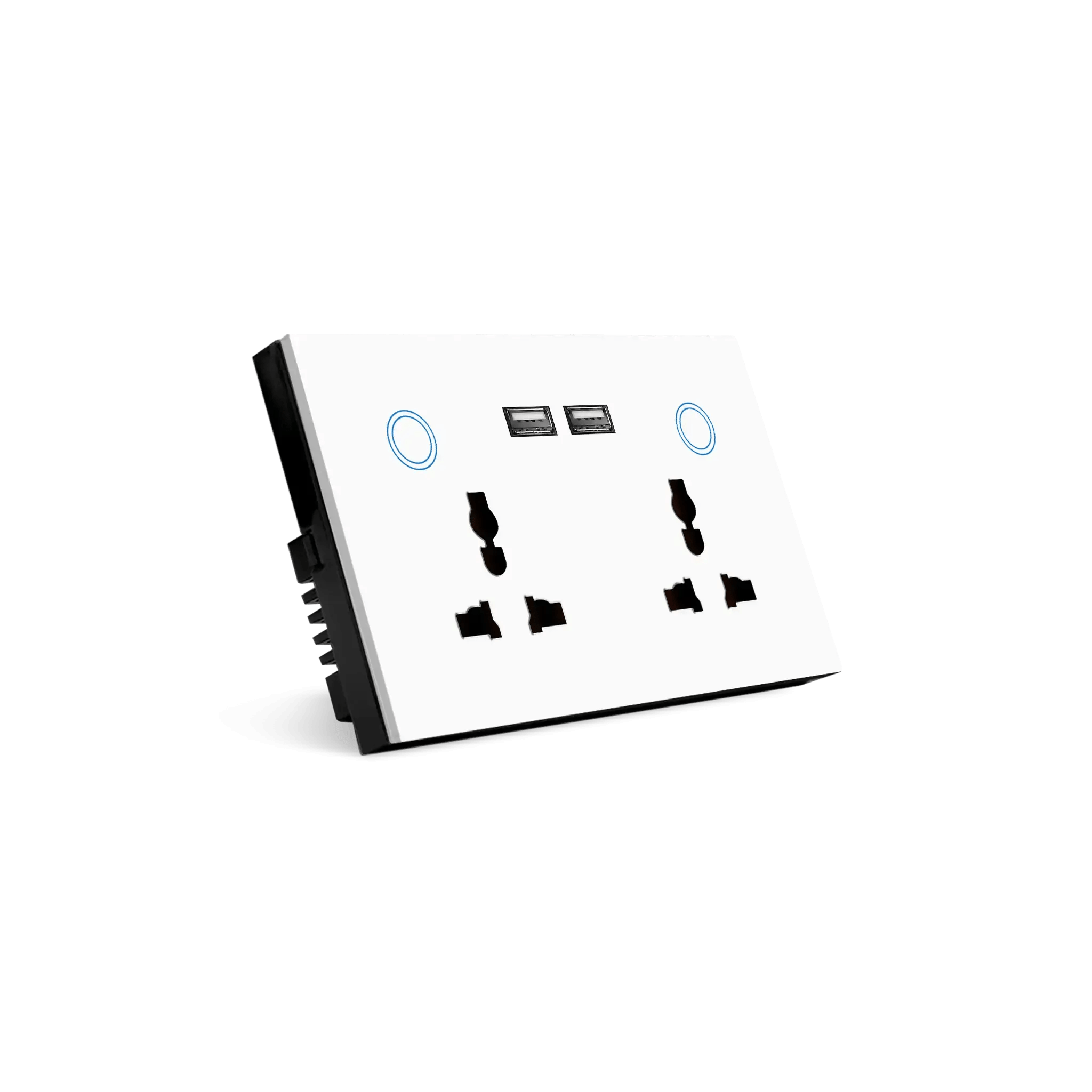 Dual Universal Sockets & USB CRYSTAL SERIES Okasha Smart