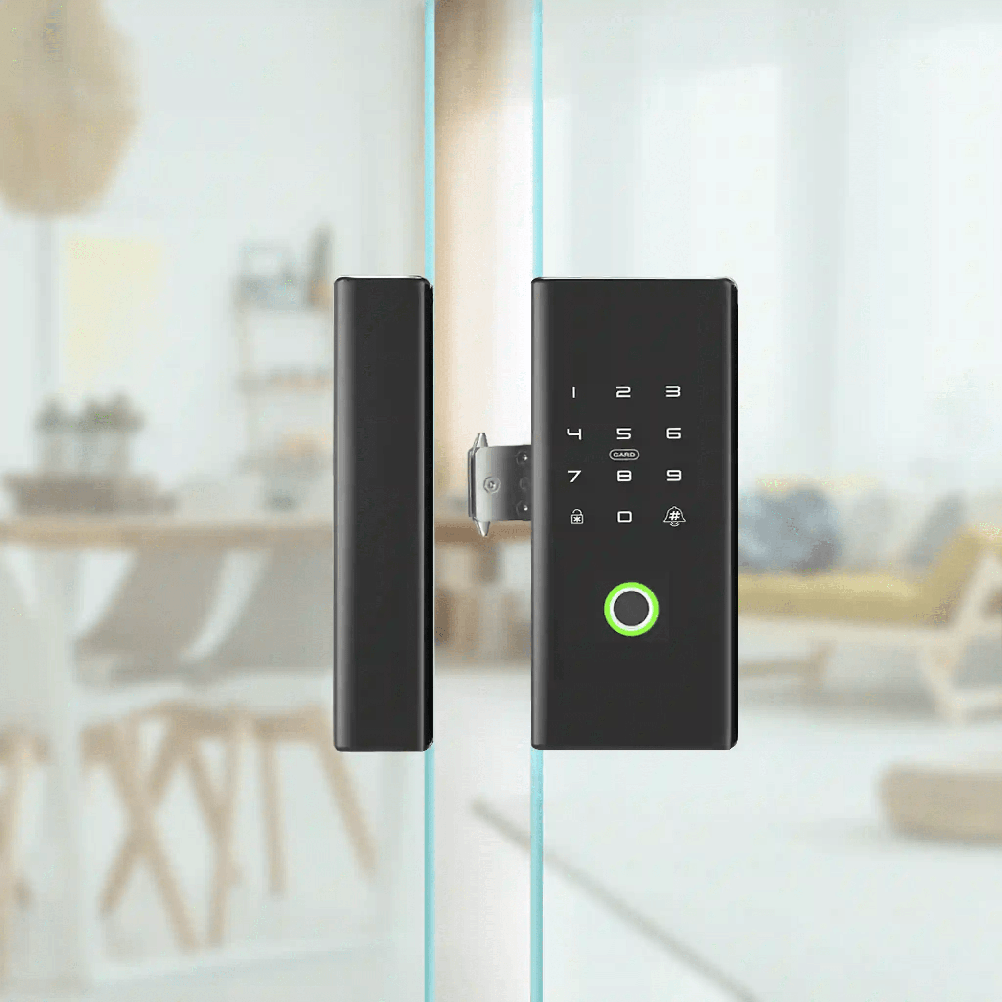 Smart Glass Door Lock (Glass to Glass Frame) Okasha Smart