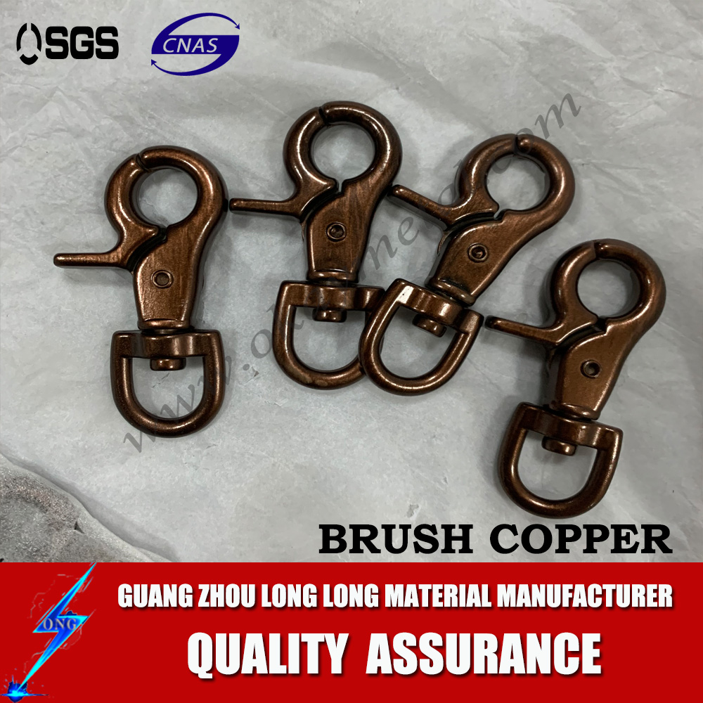 brush copper Dog Collar hardware Metal Quick Side Release Buckles For