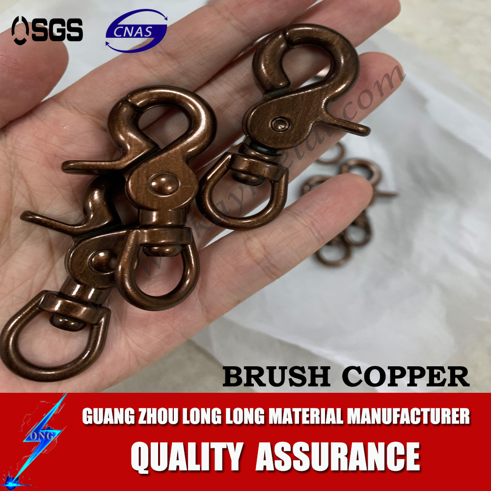 brush copper Dog Collar hardware Metal Quick Side Release Buckles For