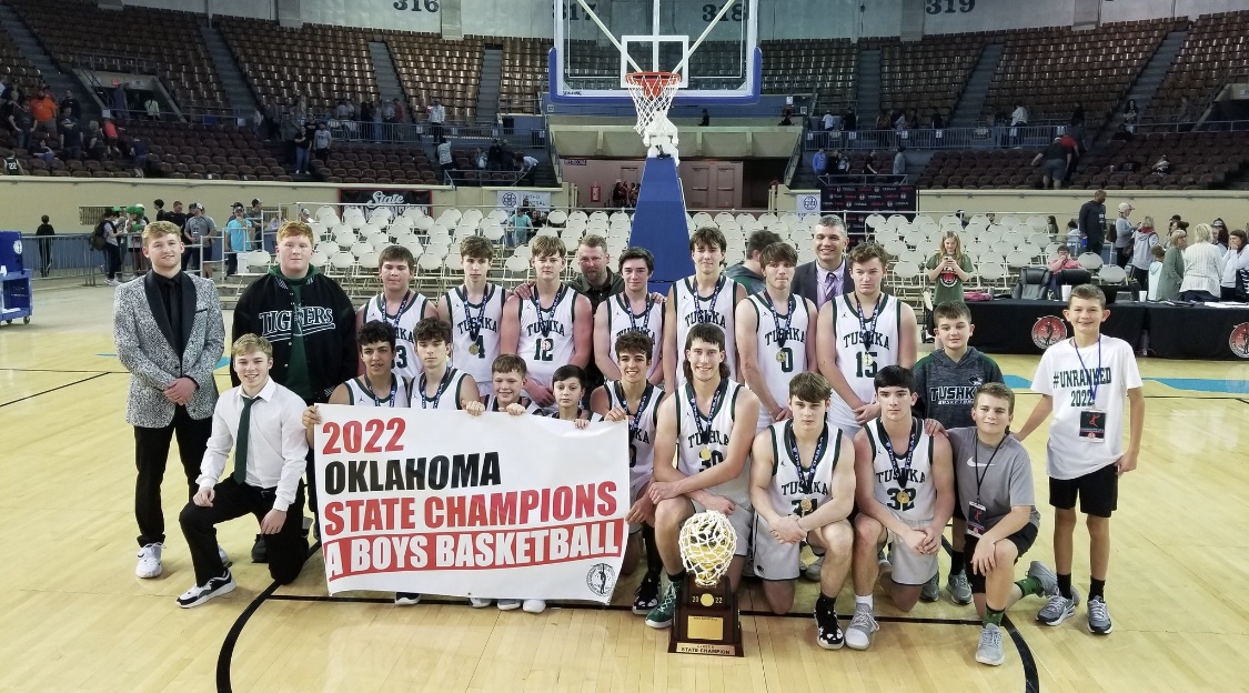 TUSHKA TIGERS 2022 CLASS A BOYS STATE CHAMPIONS OBCA