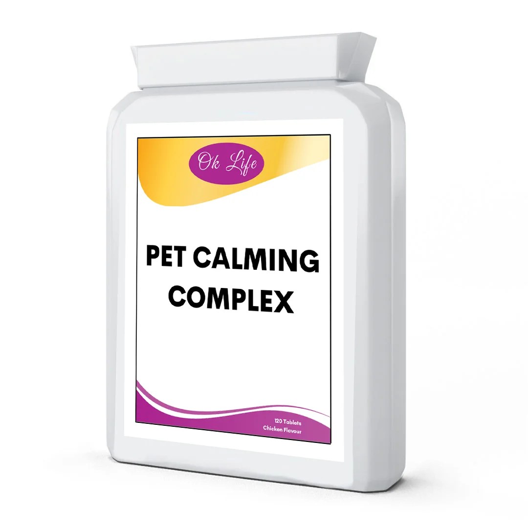 Pet Calming 120 Chicken Flavour Tablets OkLife