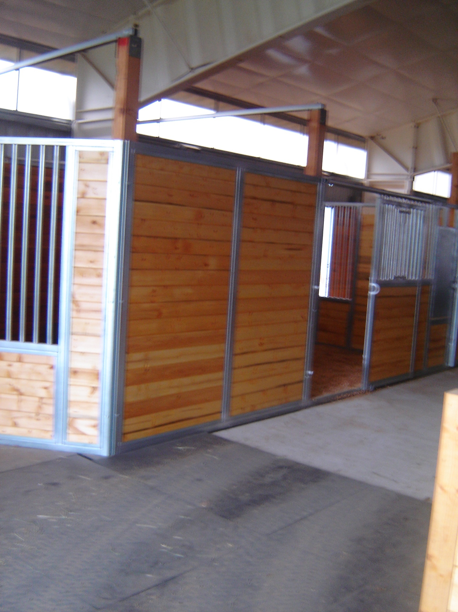 Horse Stall Dividers Custom Built Welding OK Corral & Stalls Horse Barn Stall Fronts